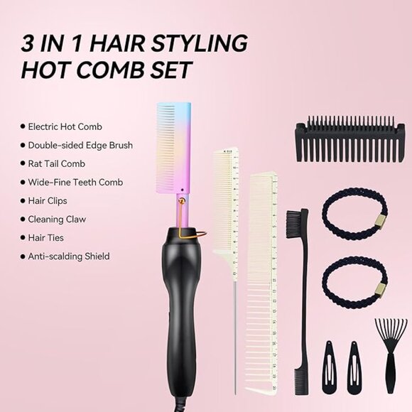 Hair Electric Hotcomb Set - Picture 2 of 5